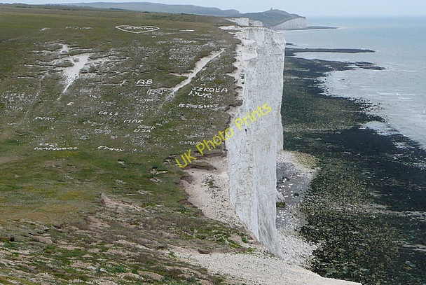 Photo 6"x4" Graffiti on the second sister Westdean c2010