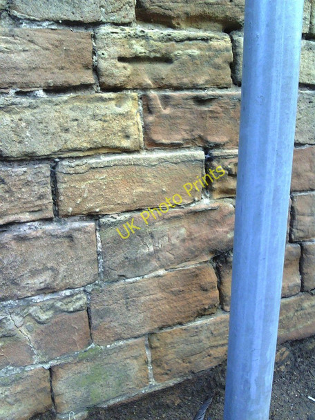 Photo 6"x4" Benchmark on wall of Haydn Road Nottingham\/SK5641 c2010