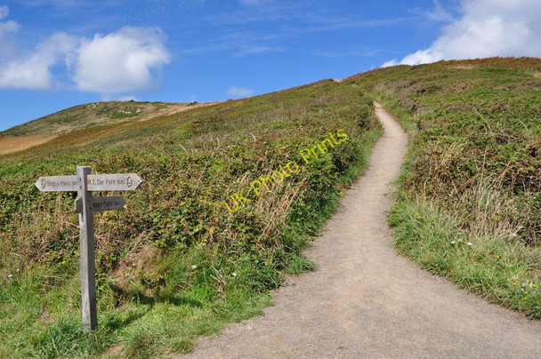 Photo 6"x4" A signpost on the coast path near Baggy Point Croyde Bay\/SS4339 c2010