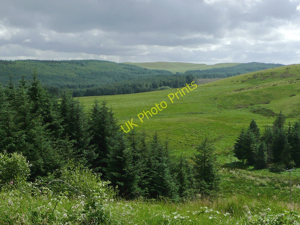 Photo 6"x4" Elenydd moorland landscape south- east of Llanddewi-Brefi Bryn Carregog c2010