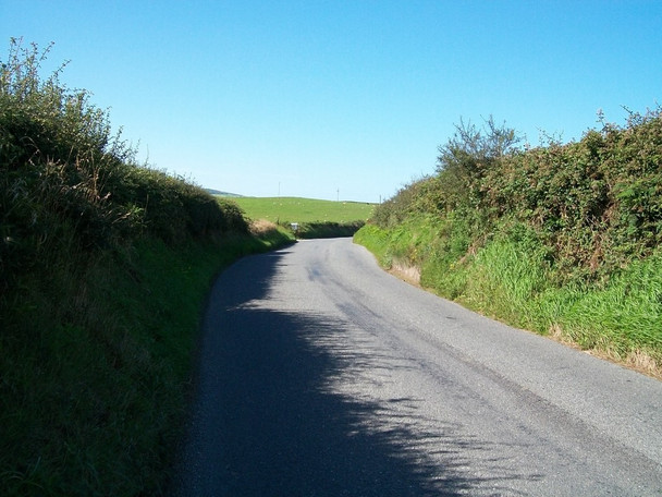 Photo 6"x4" The B4417 near the entrance to Pant and Bryn Rhydd farms Edern c2010