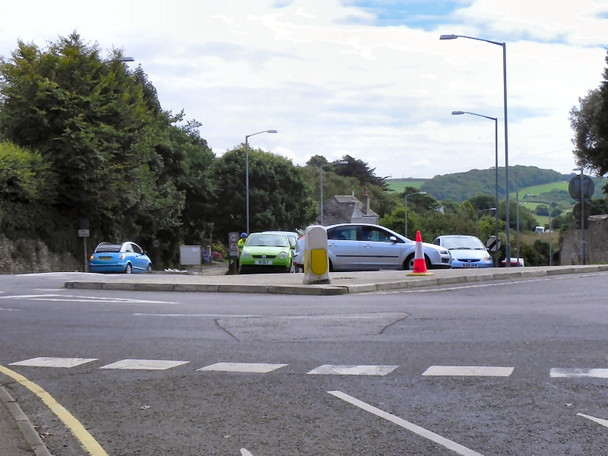 Photo 6"x4" Arch Hill Roundabout Truro c2010