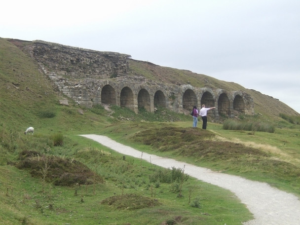 Photo 6"x4" Calcining kilns at Chimney Bank Rosedale Abbey c2010