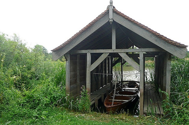 Photo 6"x4" Boathouse at Brockhurst Pond Billingshurst c2010