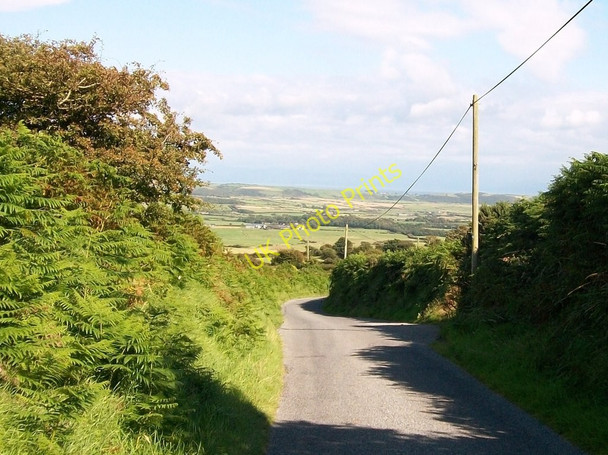 Photo 6"x4" Descending road above Capel Tyddyn Bryncroes c2010