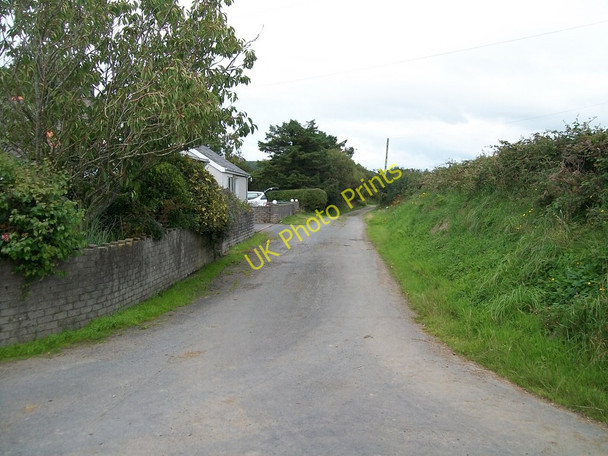 Photo 6"x4" Lane leading over the hill side to Sarn Meyllteyrn Bryncroes c2010