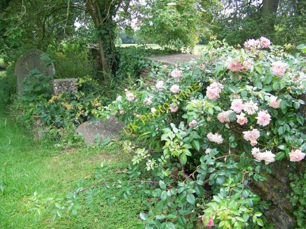 Photo 6"x4" Wall, St Bartholomew's Churchyard Corsham c2010