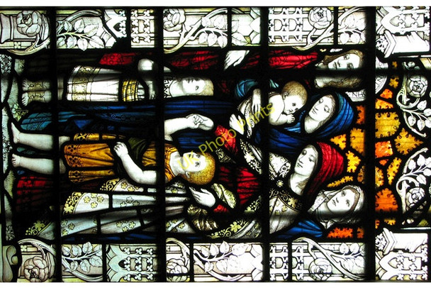 Photo 6"x4" St Faith's church in Gaywood - stained glass King's Lynn c2010