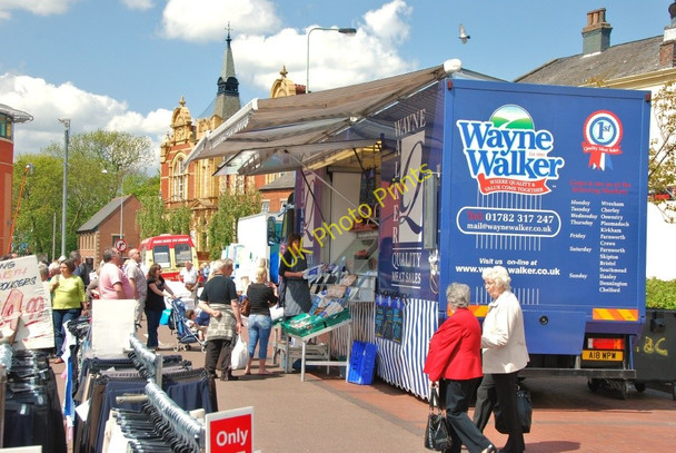 Photo 6"x4" Chorley: Trading on the Flat Iron Market Chorley\/SD5817 c2010