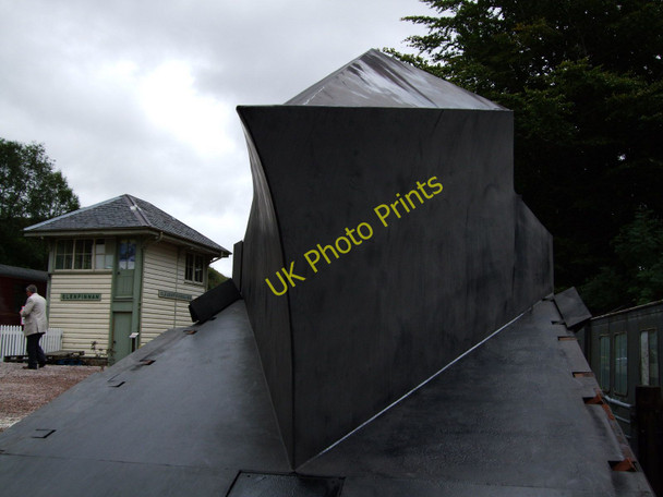 Photo 6"x4" Snowplough and Signal box at Glenfinnan Glenfinnan c2009