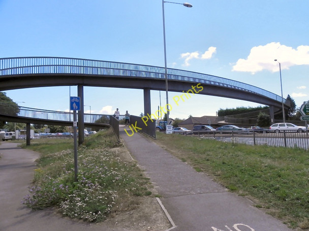 Photo 6"x4" A27 Footbridge Chichester c2010