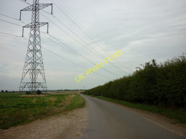 Photo 6"x4" Pylons on Horkstows Road Horkstow Wolds c2010