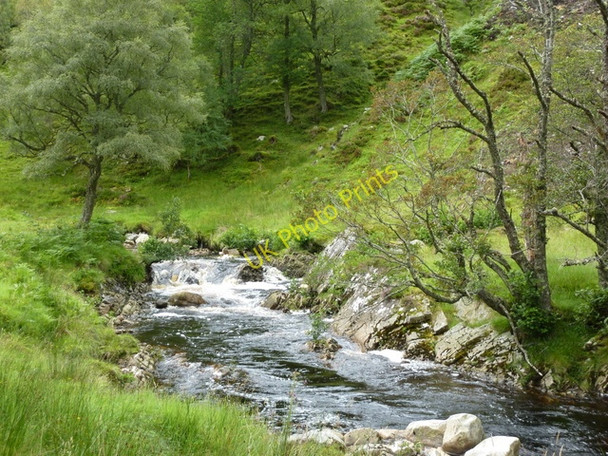 Photo 6"x4" Water of Glencalvie Cnoc na Tuirbhe c2010