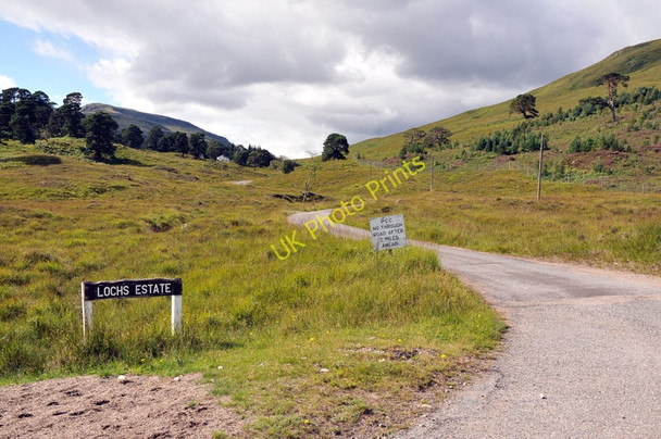 Photo 6"x4" Road on Lochs Estate Gallin c2010