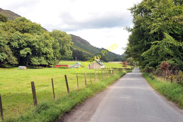 Photo 6"x4" Road and farmland in Glen Lyon Invervar c2010