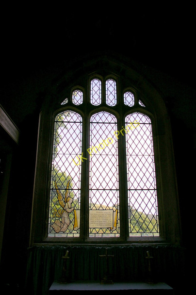Photo 6"x4" Stained Glass Window, St Peter & St Paul, Mottistone, Isle of Wight Mottistone c2009