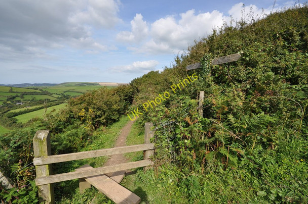 Photo 6"x4" A stile on Down Lane Croyde c2010