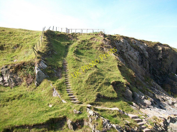 Photo 6"x4" Stepped section of the Llyn Coastal Path above Porth Bryn Gwydd Edern c2010