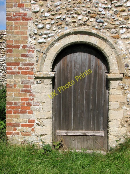 Photo 6"x4" All Saints' church in Waterden - Norman south doorway South Creake c2010
