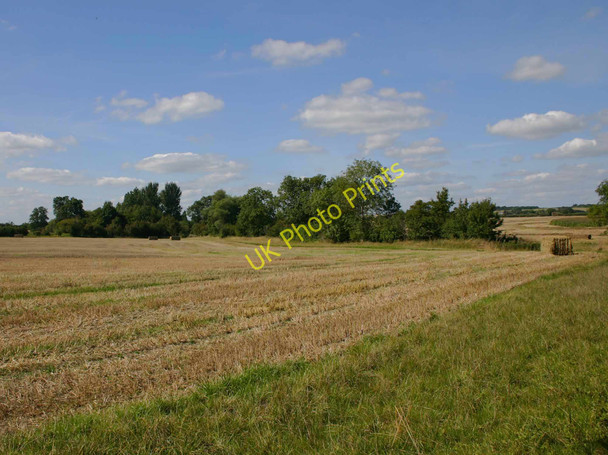 Photo 6"x4" Stubble field near Hall Farm Little Kineton c2010