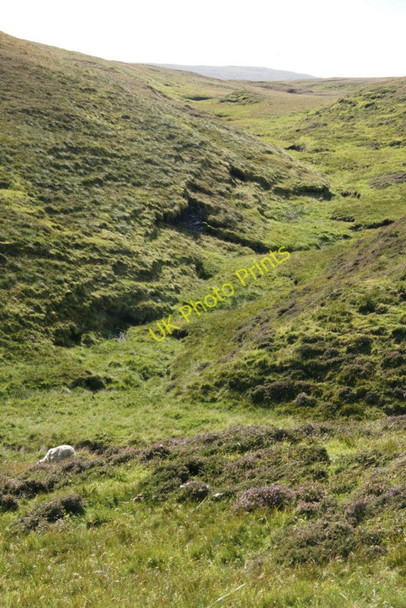 Photo 6"x4" Small valley flowing into Winnaswarta, Hermaness Burrafirth c2010