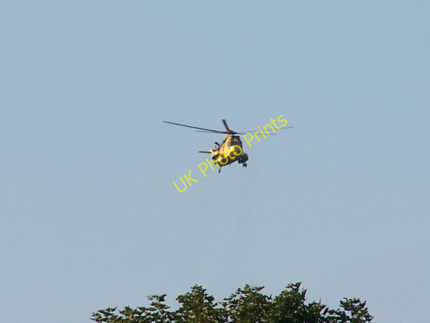 Photo 6"x4" Rescue Helicopter over Wharncliffe Woods, near Oughtibridge - 3 Oughtibridge c2010