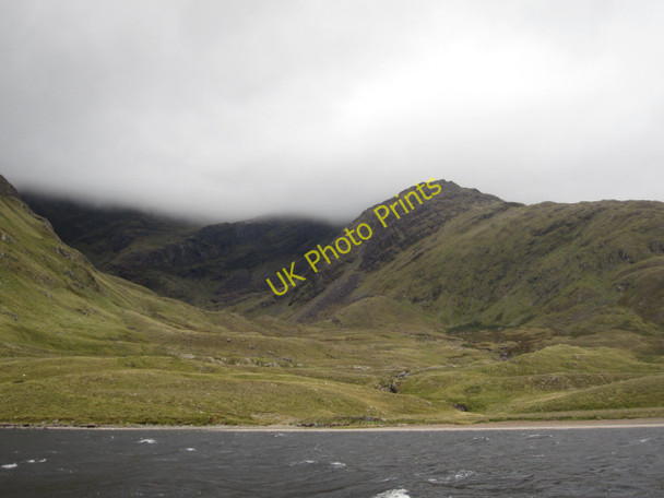 Photo 6"x4" Badger Bay, Doo Lough, on the north eastern flank of the Mweelrea Mountains (rain imminent...) Cregganbaun c2010