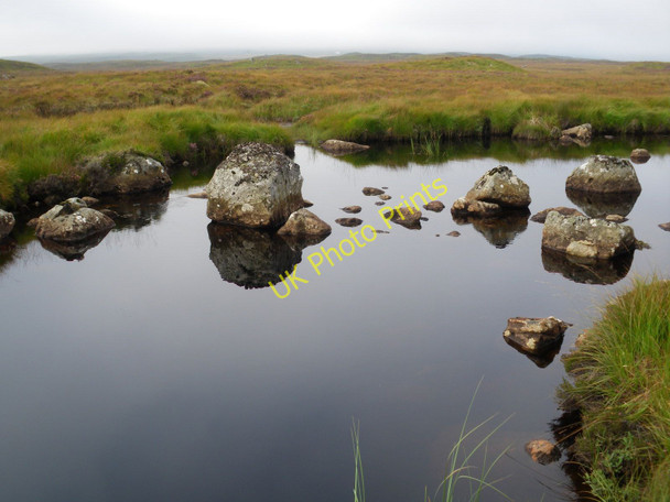 Photo 6"x4" Rannoch Moor crossing Allt Lochain Ghaineamhaich c2010