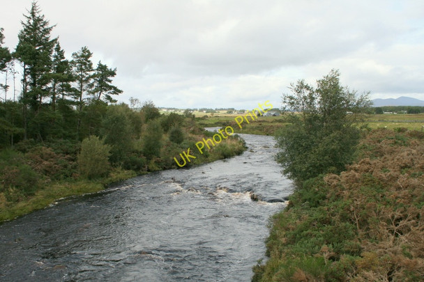 Photo 6"x4" An upstream view from the Tirry bridge on the A838 Tirryside c2010