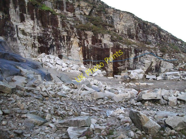 Photo 6"x4" The working face at Thomas's Mountain Quarry Newcastle\/J3732 c2010