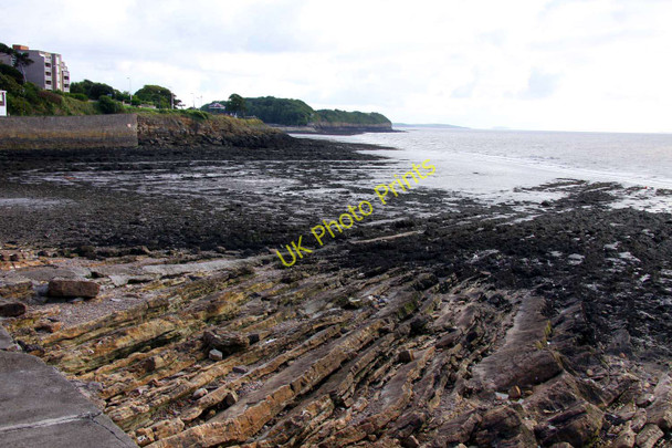 Photo 6"x4" Rocky shoreline in Clevedon Bay Clevedon c2010