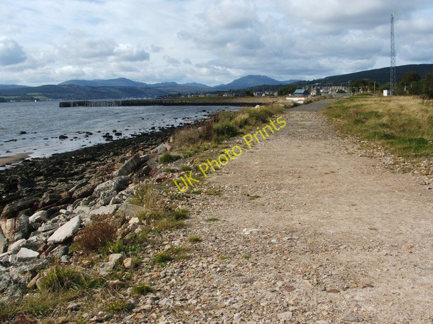 Photo 6"x4" Track to Craigendoran Station Helensburgh c2010
