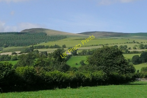 Photo 6"x4" Hill farmland and forest near New Radnor, Powys New Radnor c2010