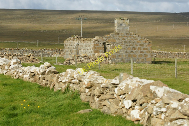 Photo 6"x4" Ruined crofthouse, Baltasound Voesgarth c2010