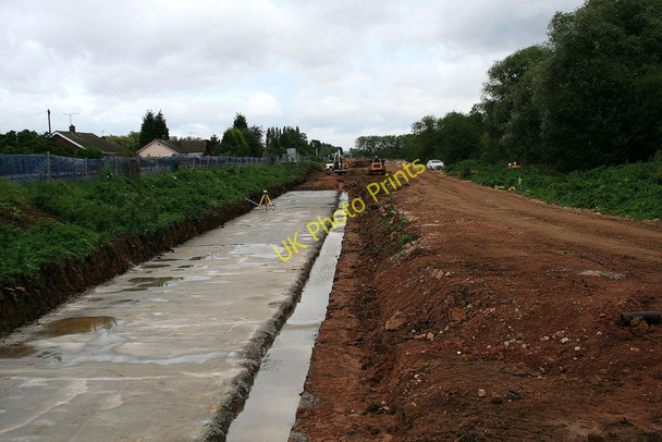 Photo 6"x4" New flood bank foundations Beeston\/SK5236 c2010