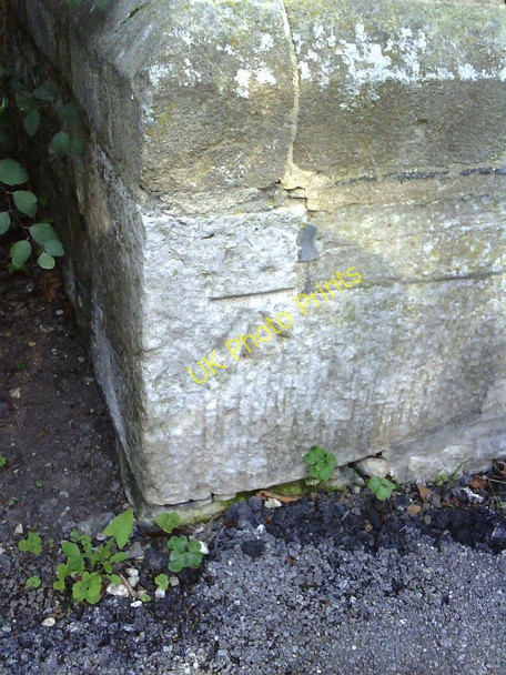 Photo 6"x4" Benchmark on The Old Rectory, South Walks Road Dorchester\/SY6890 c2010
