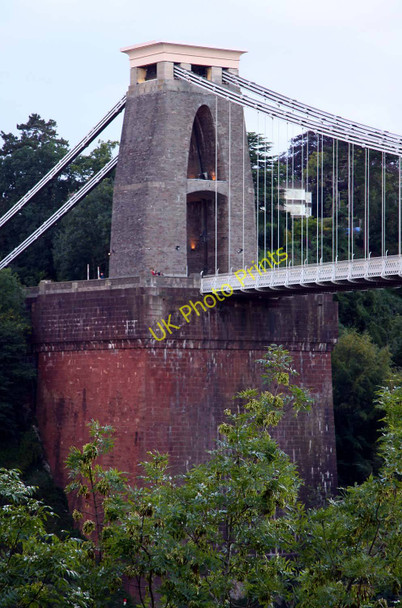 Photo 6"x4" The west pier of the Clifton Suspension Bridge Clifton\/ST5673 c2010