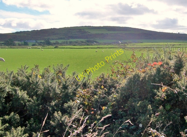Photo 6"x4" View across farmland in the direction of Eglwys Penllech church and Mynydd Amwlch Penllech\/SH2234 c2010