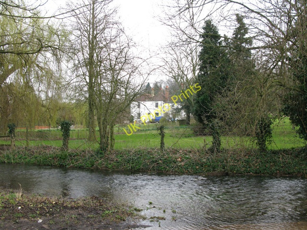 Photo 6"x4" View across the Nailbourne to Cobham Court Bekesbourne c2010