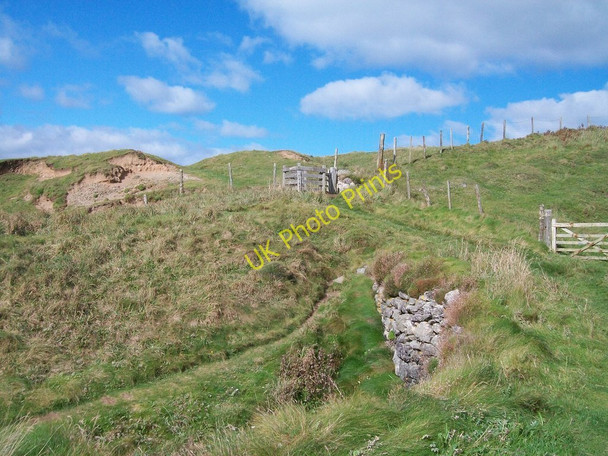 Photo 6"x4" Cliff top path north towards Porth y Wrach Rhydlios c2010