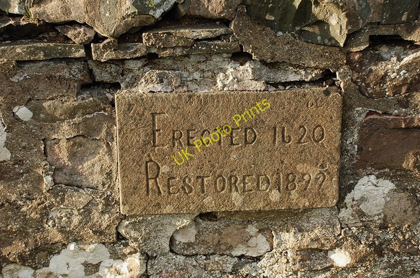 Photo 6"x4" Plaque on the bridge, West Water West Linton c2010