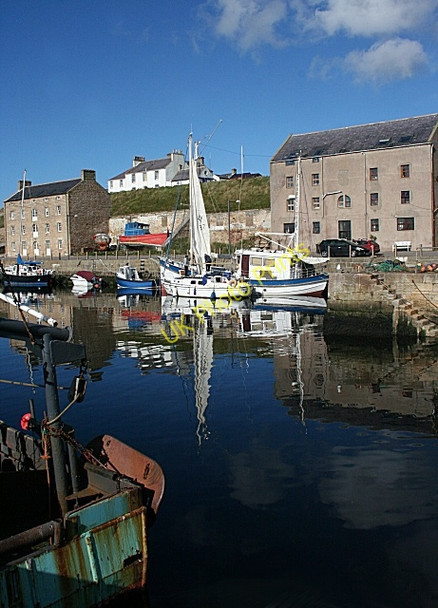 Photo 6"x4" Burghead Harbour Burghead c2010