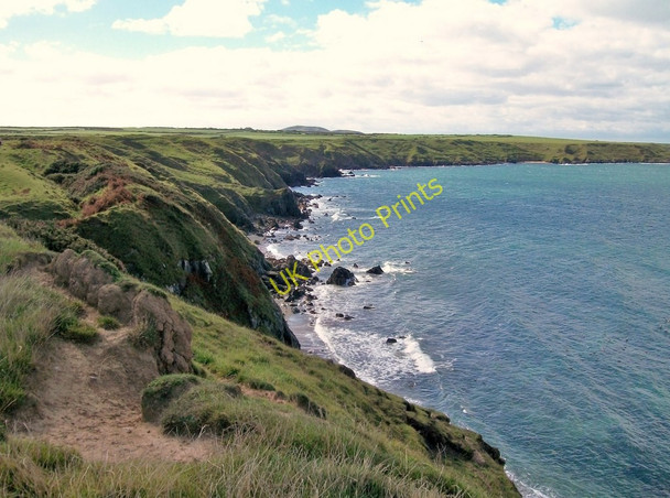 Photo 6"x4" View south along the cliffed coast from near Porth Ty-mawr Morfa\/SH1933 c2010