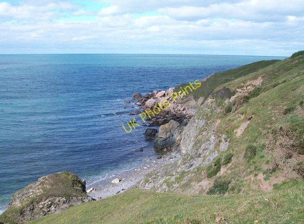Photo 6"x4" Cliffs above Porth Ty-mawr cove Morfa\/SH1933 c2010