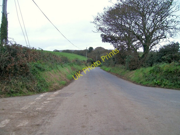 Photo 6"x4" The road towards Mynytho at the Barach Bach crossroads Mynytho c2010