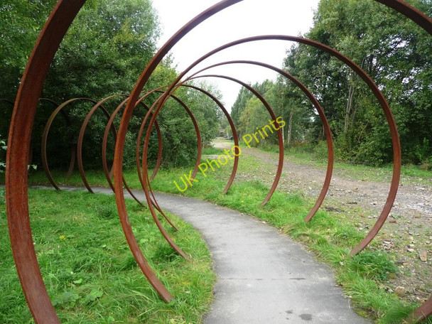 Photo 6"x4" Diverging paths on the Greenway Liversedge c2010