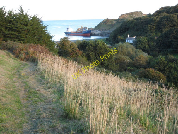 Photo 6"x4" Ship in Porthoustock Porthoustock c2010