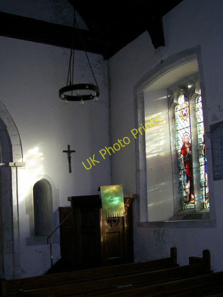 Photo 6"x4" Interior of St. Andrew's, Jevington, East Sussex Jevington c2006