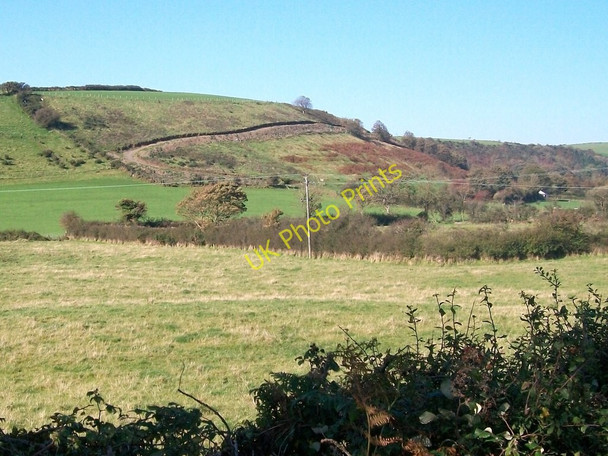 Photo 6"x4" Bulldozed farm track on the slopes of the Llaniestyn gorge Llaniestyn c2010