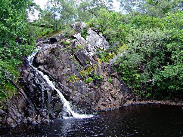 Photo 6"x4" Weirs Waterfall in Strath Carnaig Little Torboll c2006